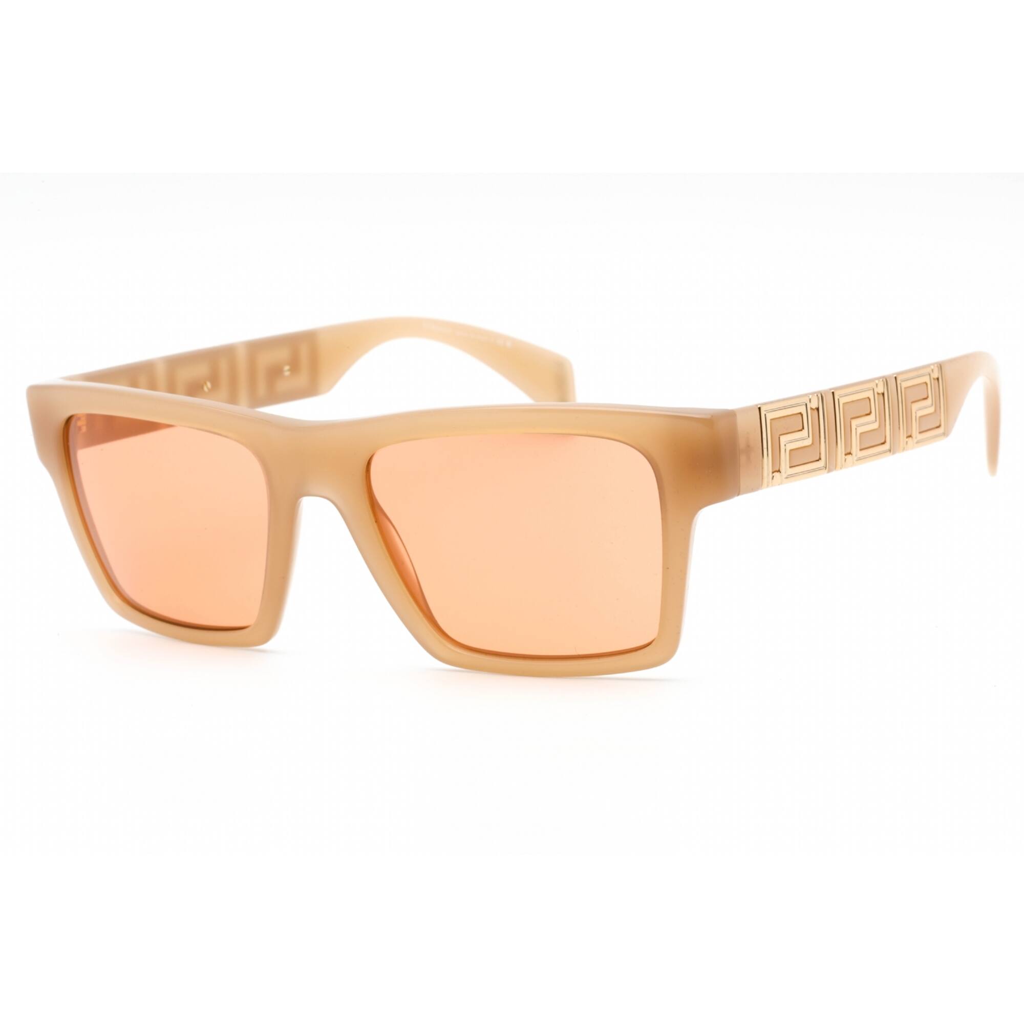Versace Dark Orange Rectangular Men's Sunglasses VE4445 541174 54